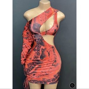 Custom cut-out dress